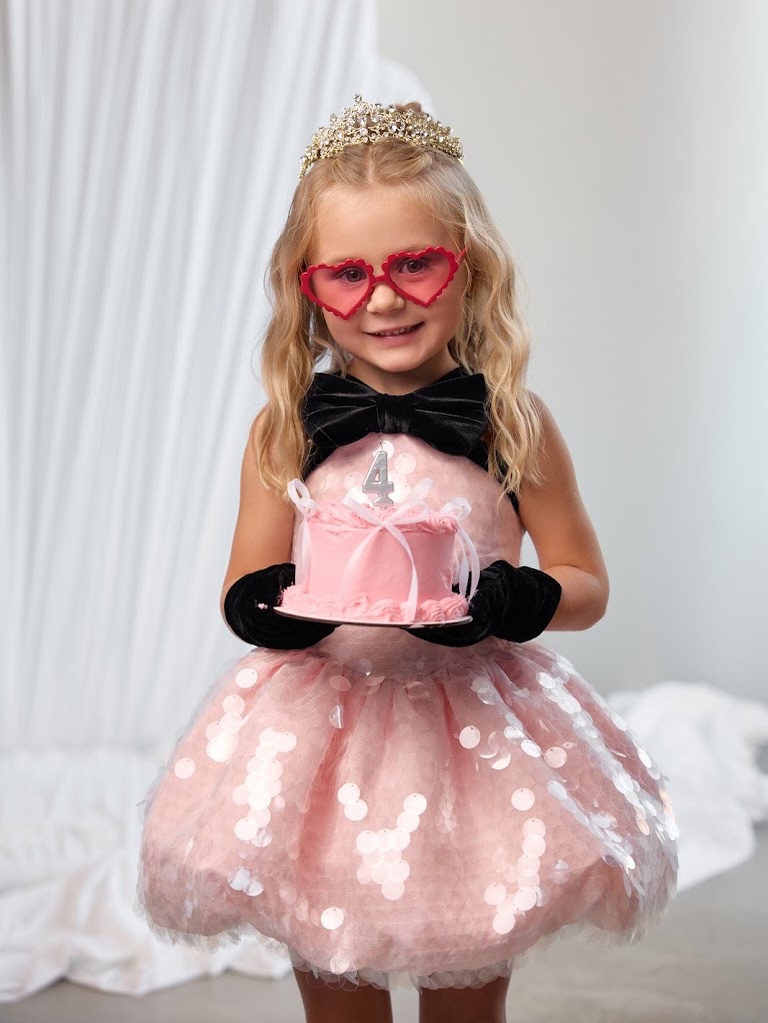 Pink Sequin Tulle Girl Birthda - Toddler Girl Tulle Party Dress recension och pris
