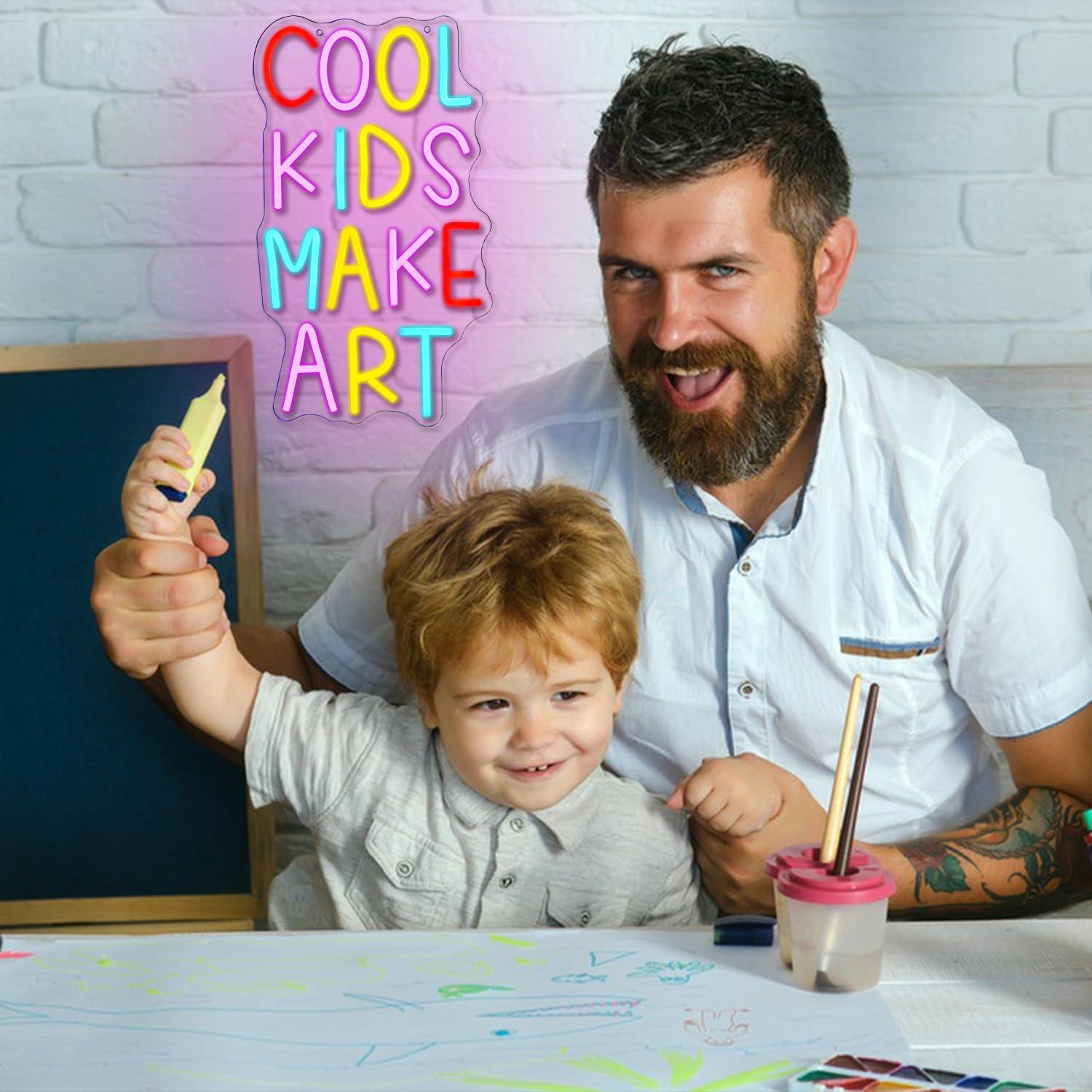 Cool Kids Make Art Neon Sign U - Nursery recension och pris